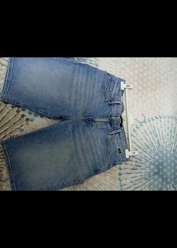 Erkek Mavi Denim Mini Şort - Görsel 2