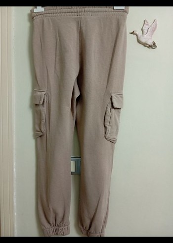 Bej Kadın Rahat Kesim Midi Eşofman - Görsel 3