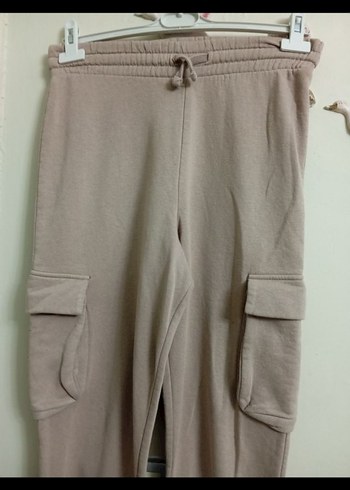 Bej Kadın Rahat Kesim Midi Eşofman - Görsel 5