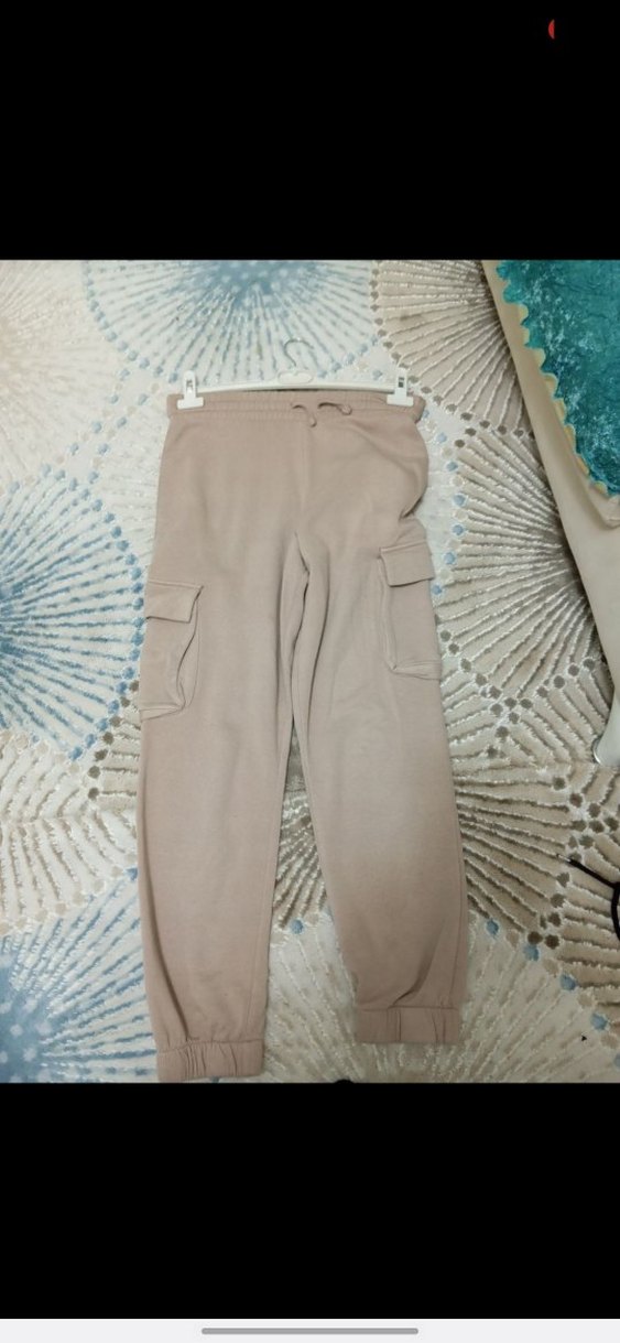 Bej Kadın Rahat Kesim Midi Eşofman - Görsel 4