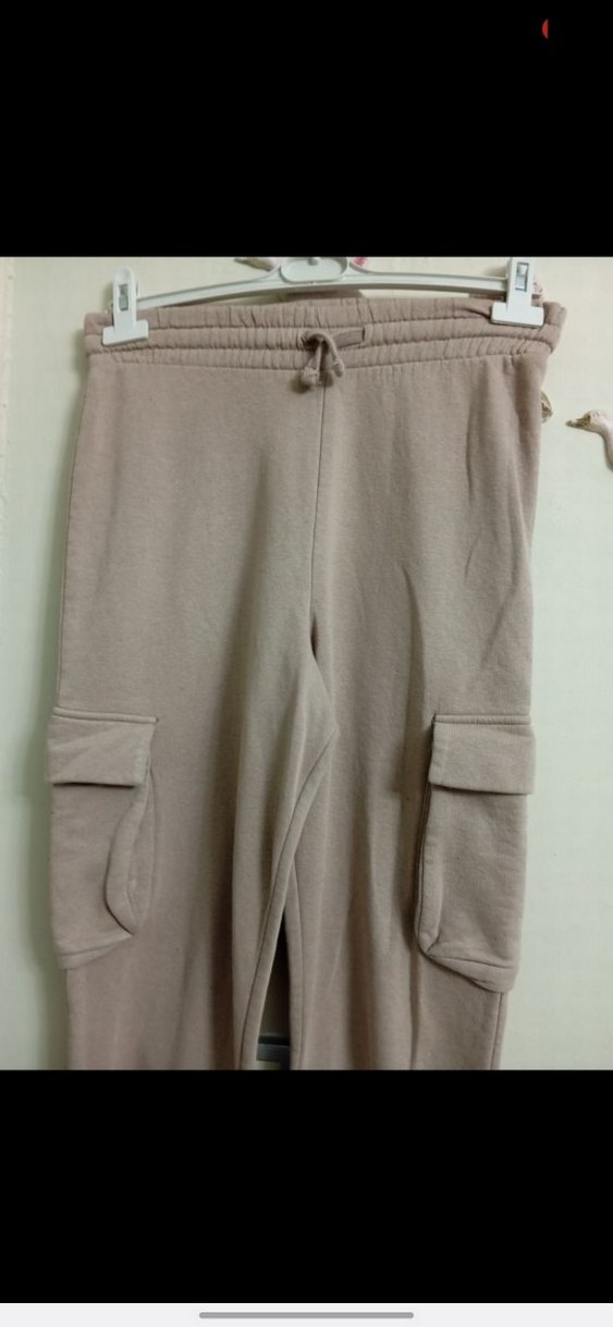 Bej Kadın Rahat Kesim Midi Eşofman - Görsel 5