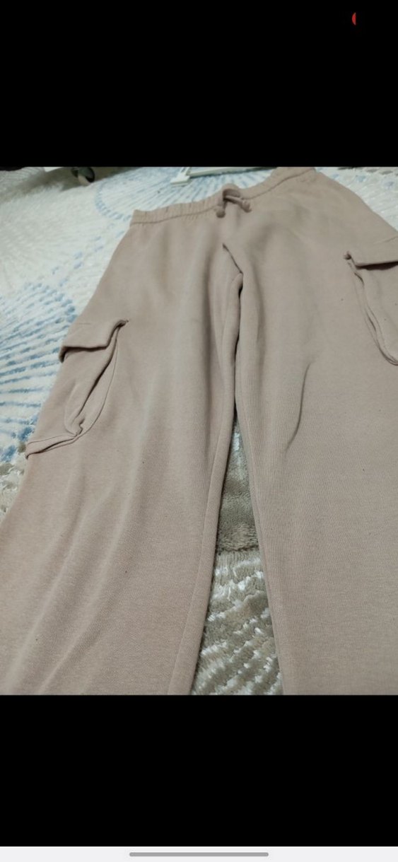 Bej Kadın Rahat Kesim Midi Eşofman - Görsel 2