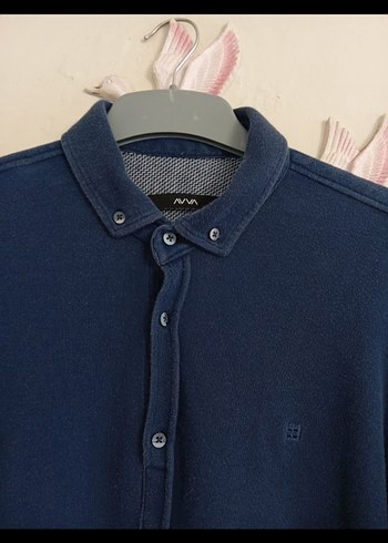 Erkek Lacivert Gömlek - Görsel 4