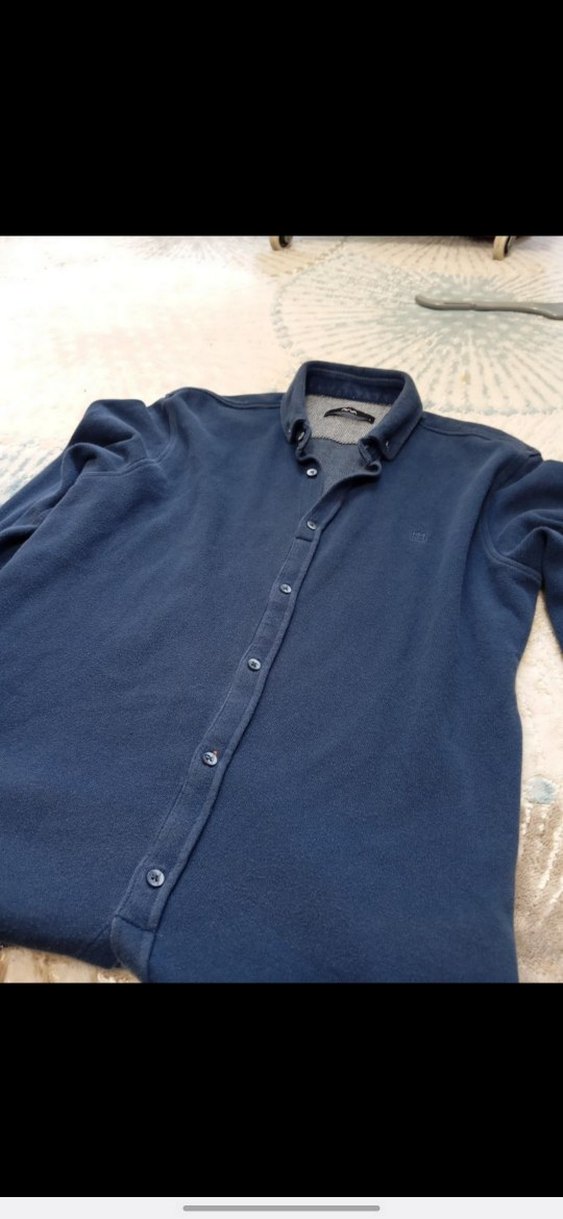 Erkek Lacivert  Gömlek - Görsel 2