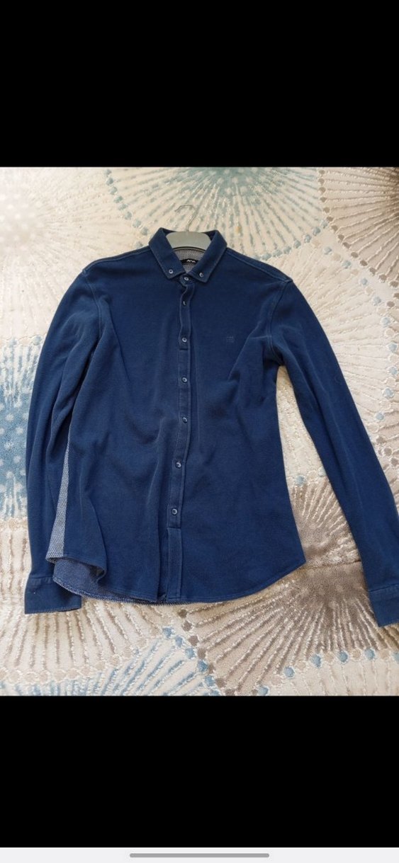 Erkek Lacivert  Gömlek - Görsel 3