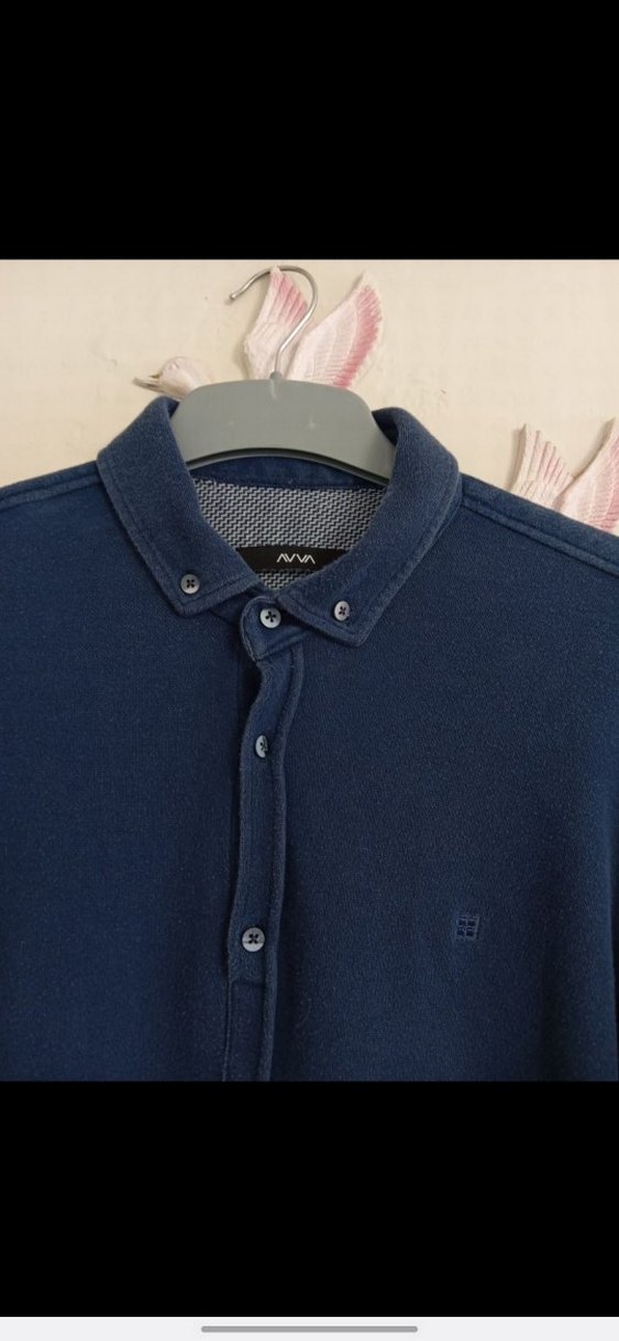 Erkek Lacivert  Gömlek - Görsel 4