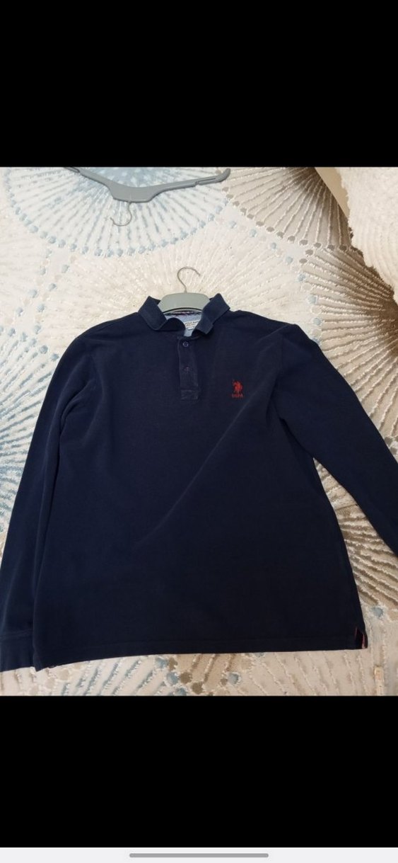 Lacivert Uzun Kollu Polo Tişört - Görsel 4