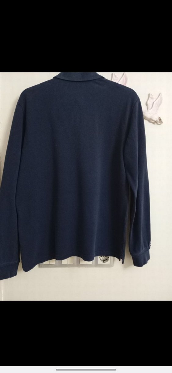 Lacivert Uzun Kollu Polo Tişört - Görsel 5