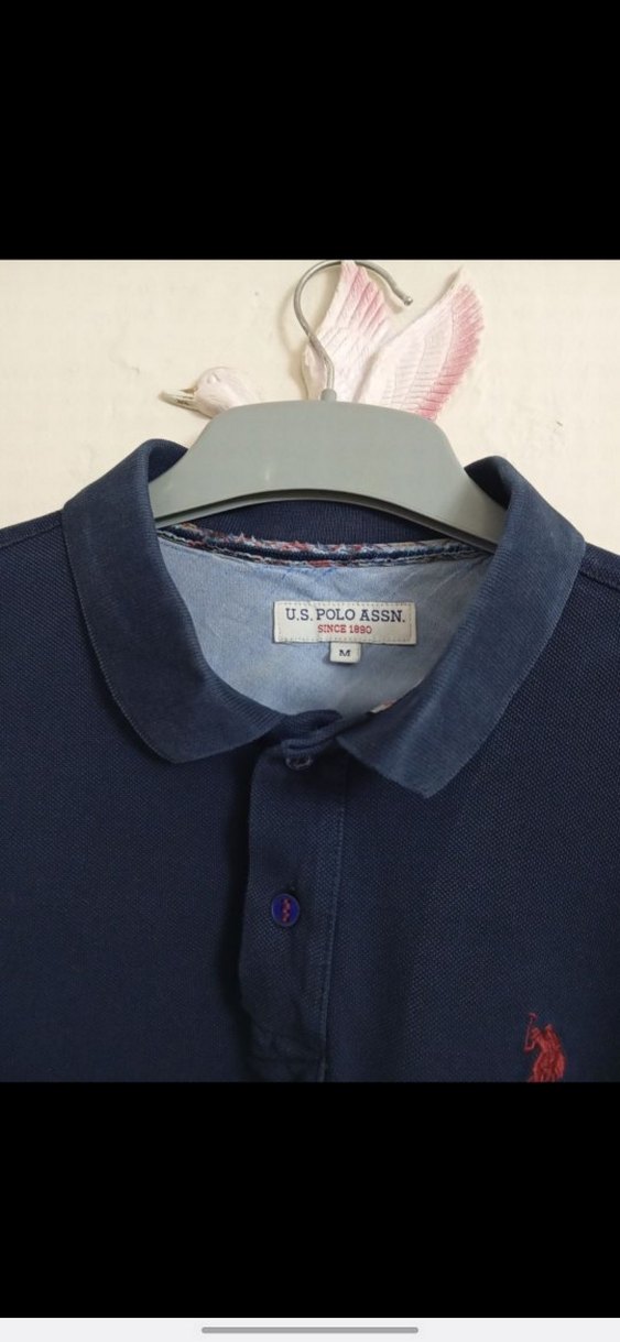 Lacivert Uzun Kollu Polo Tişört - Görsel 2