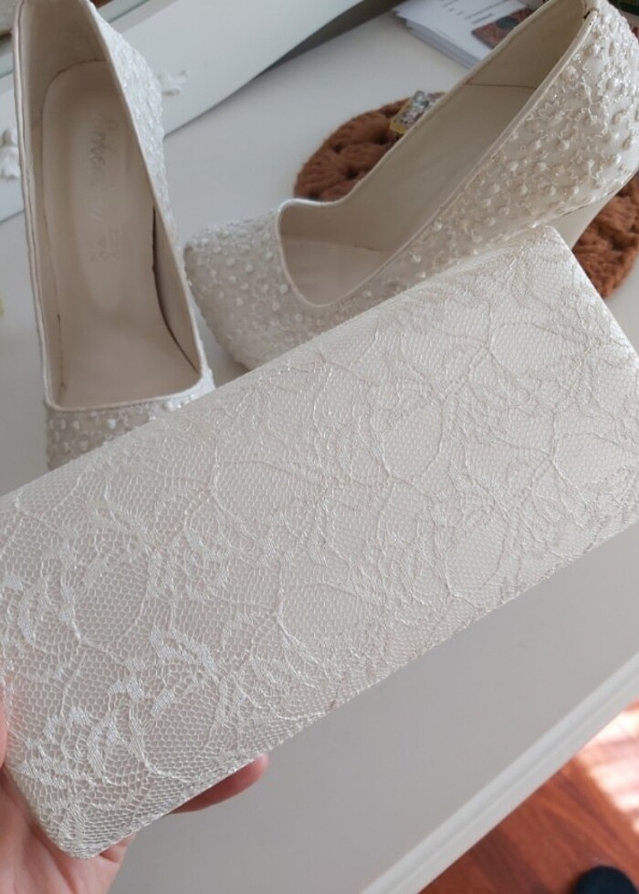 Gelin Ayakkabısı ve Çanta - Görsel 3