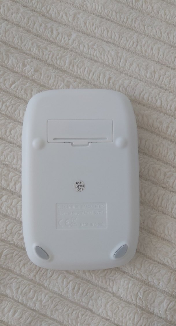 Pastel Renkli Beyaz Hesap Makinesi - Görsel 3