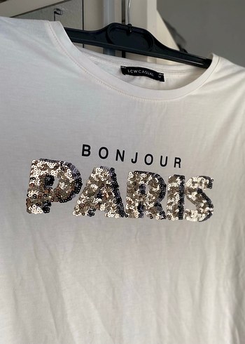 LC Waikiki Beyaz Baskılı Kadın Tişört Bluz