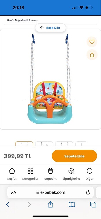 Çocuk salıncak MGS marka