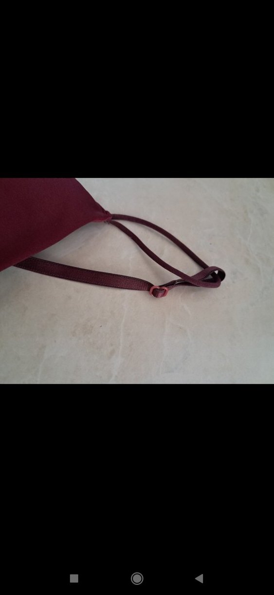 Bordo İnce Askılı Saten Büstiyer marka temsili cok şık - Görsel 3