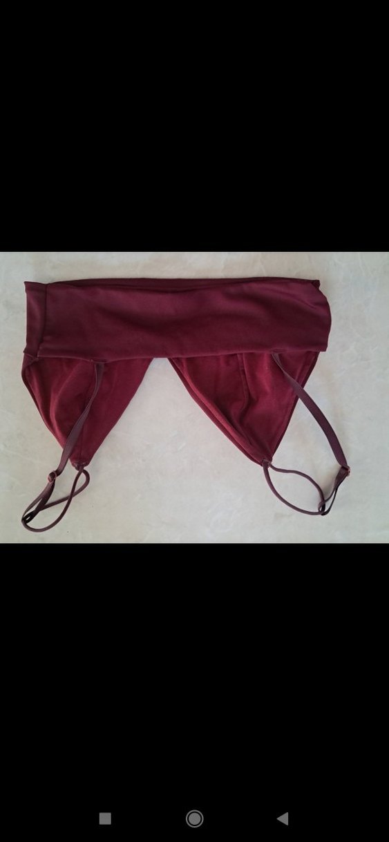 Bordo İnce Askılı Saten Büstiyer marka temsili cok şık - Görsel 2