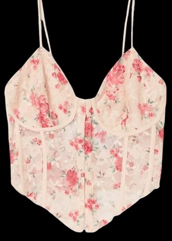 Dantel Detaylı Pembe Strappy Büstiyer - Görsel 4