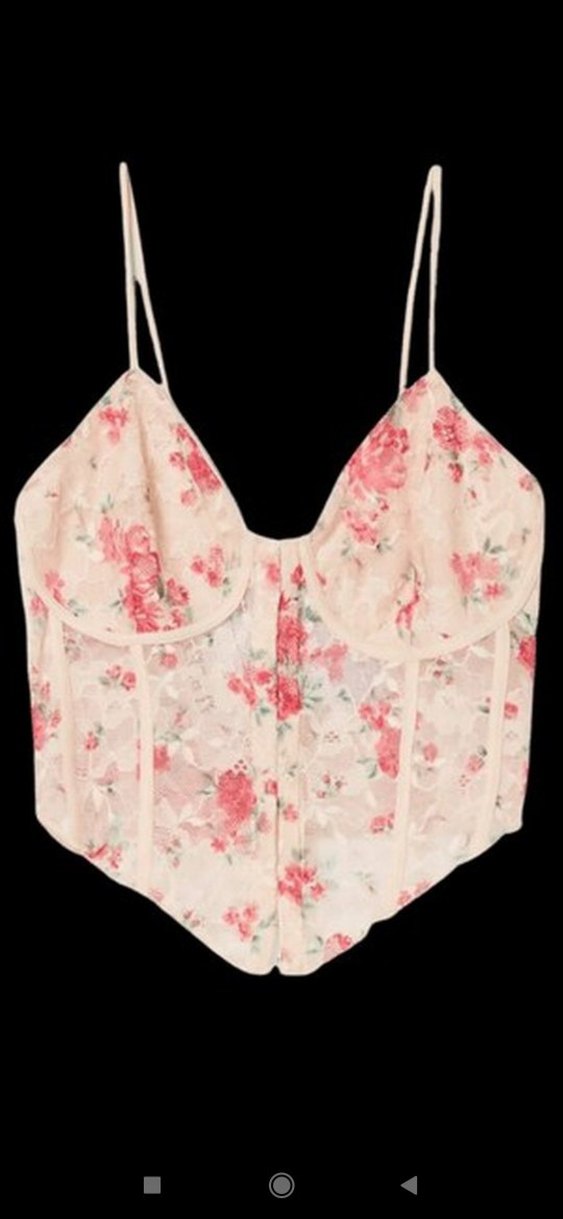 Dantel Detaylı Pembe Strappy Büstiyer - Görsel 4