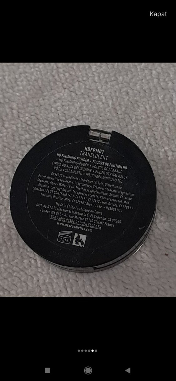 NYX Mini Mat Bitişli Transparan Pudra 2.8 Gr - Görsel 5