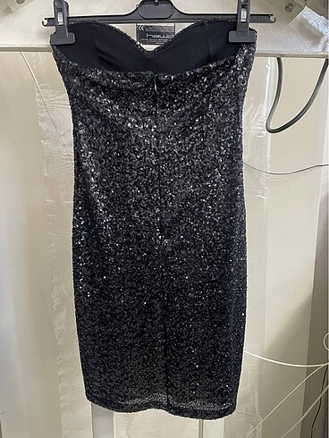 Siyah mini elbise - Görsel 2