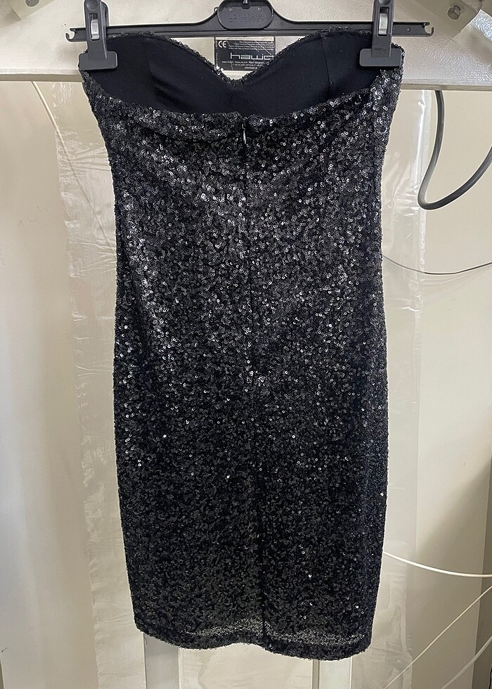 Siyah mini elbise - Görsel 2