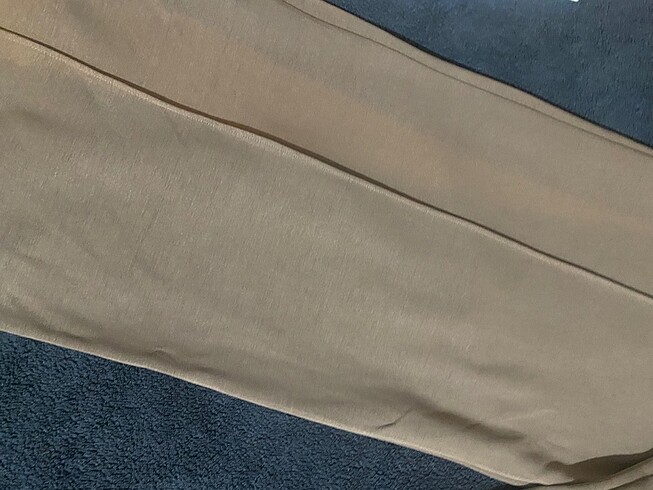 xl Beden camel Renk Dokumlu uzun pantolon