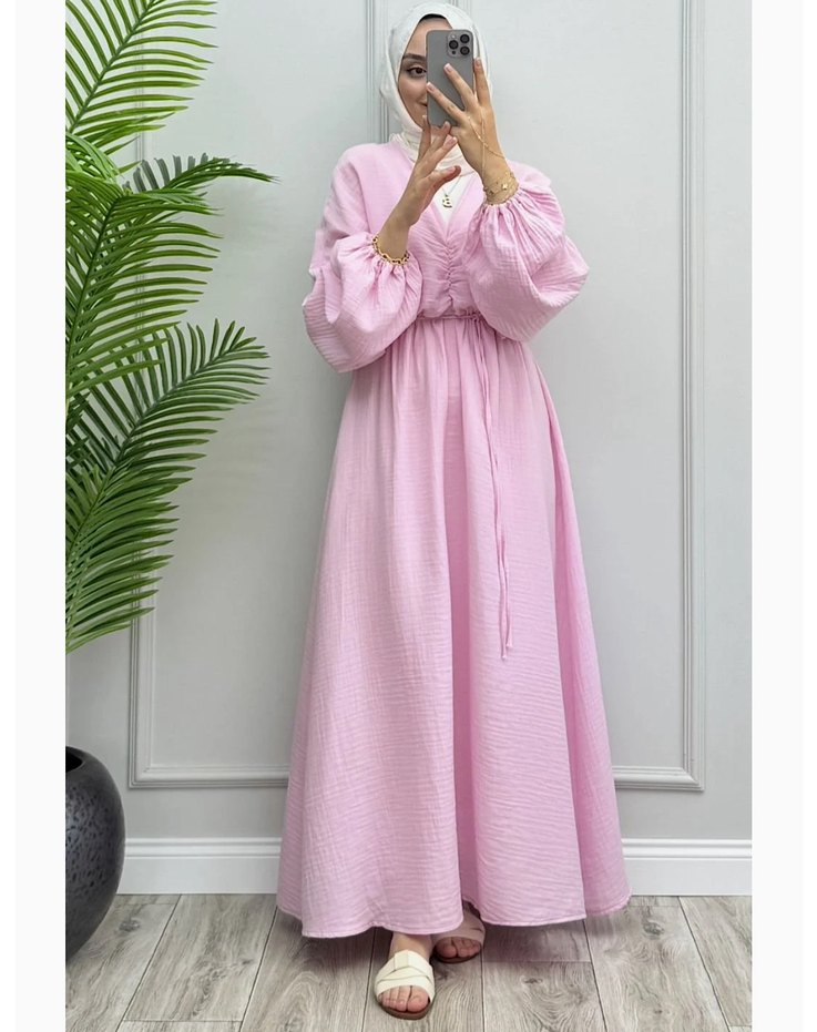 Müslin elbise - Görsel 2