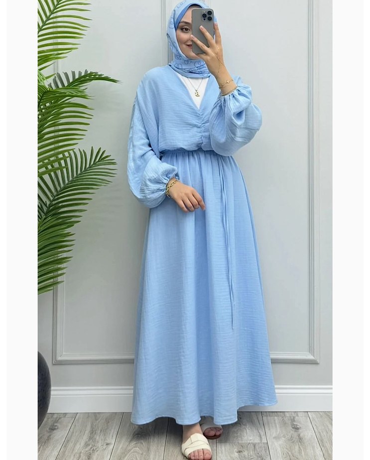 Müslin elbise - Görsel 3