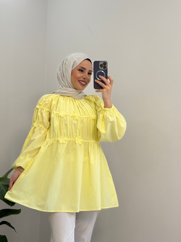 Çiçekli gömlek - Görsel 2