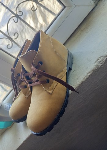 Bej Erkek Botlar Tokalı Sokak Stili - Görsel 3