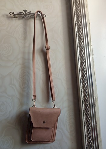 Bej Deri Minimalist Kadın Çanta - Görsel 2