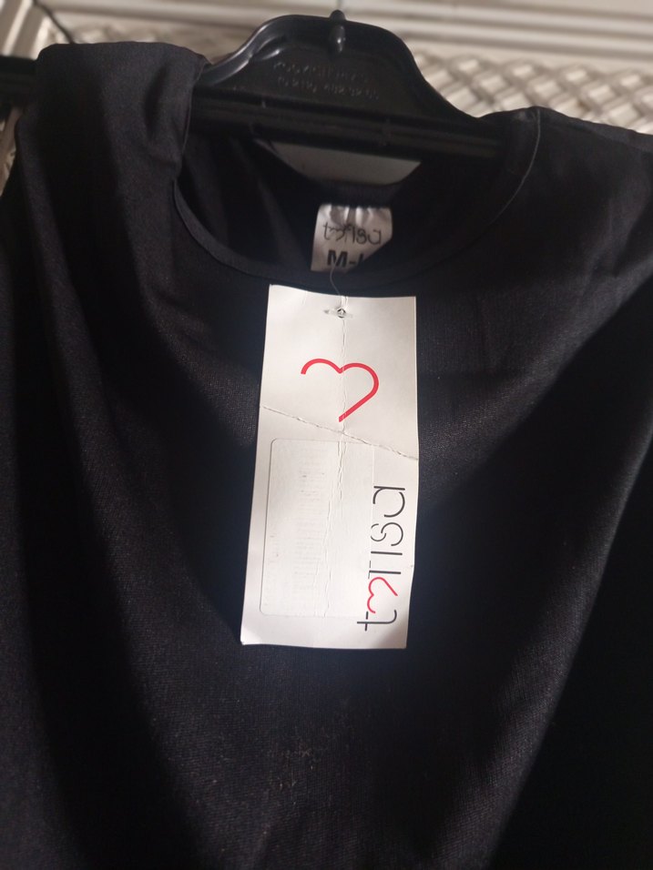 Siyah V Yaka Drapeli Uzun Elbise - Görsel 2