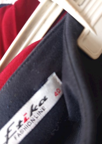 Lacivert Drapeli Uzun Kadın Etek - Görsel 3