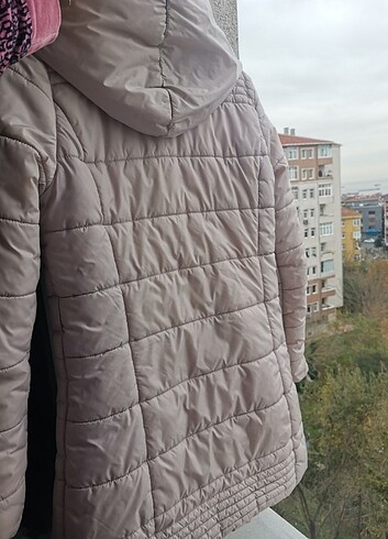 11-12 Yaş Beden ten rengi Renk Kız Çocuk mont