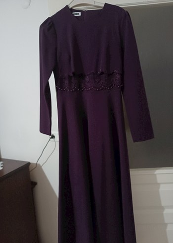 Mor V Yakalı Fermuarlı Bluz - Görsel 2