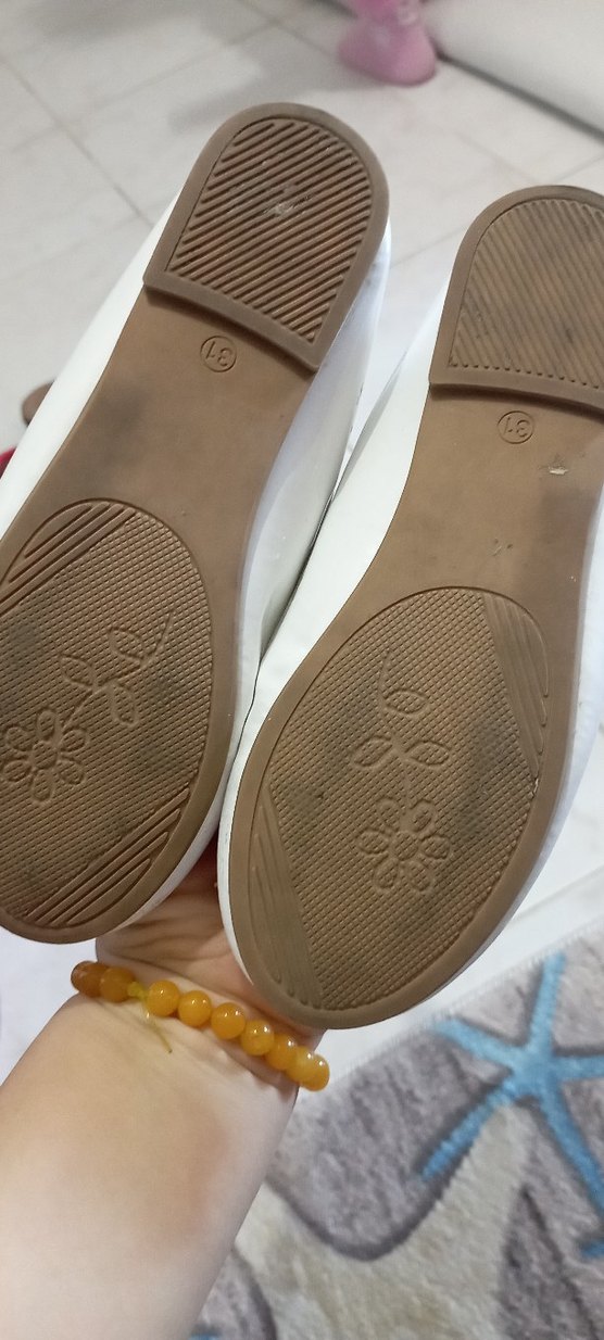 Kız Çocuk Beyaz Fiyonklu Babet Ayakkabı - Görsel 2