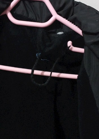 Kemerli Siyah çocuk Kışlık Mont - Görsel 5