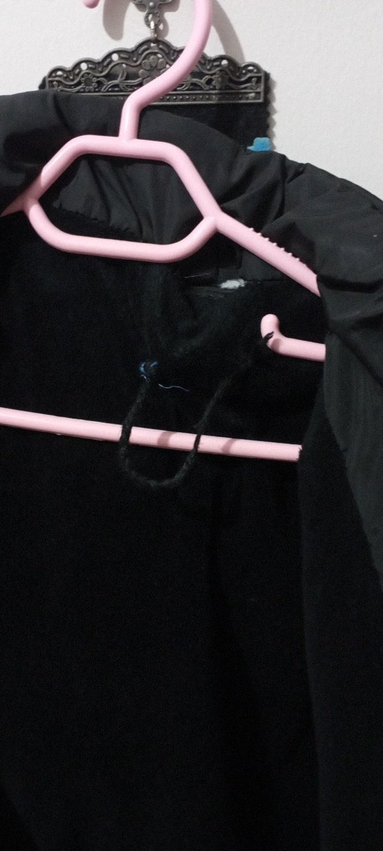 Kemerli Siyah çocuk Kışlık Mont - Görsel 5