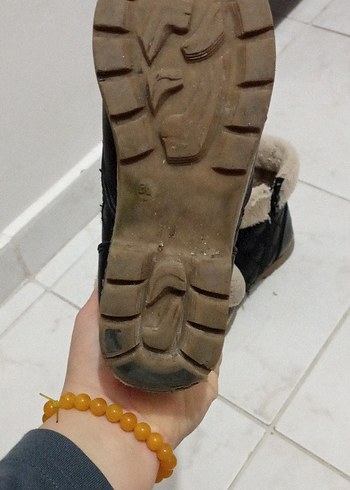 Kız Çocuk Kürklü Siyah Bot - Görsel 4