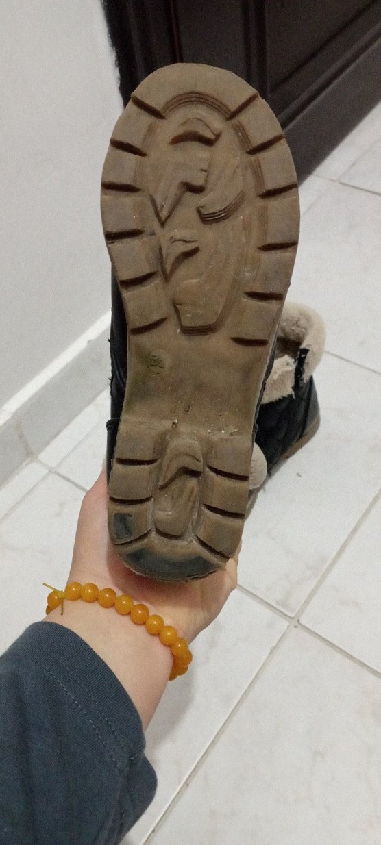 Kız Çocuk Kürklü Siyah Bot - Görsel 4