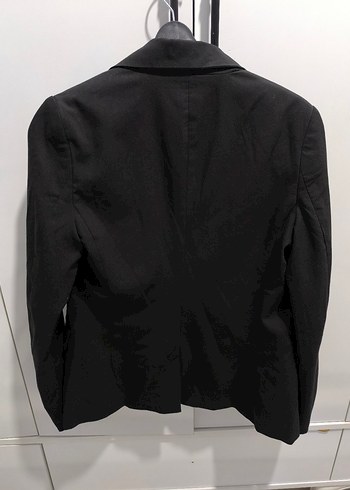 Düğmeli Siyah Kadın Blazer Ceket - Görsel 5