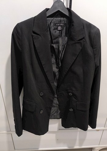 Düğmeli Siyah Kadın Blazer Ceket - Görsel 6