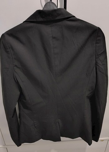 Düğmeli Siyah Kadın Blazer Ceket - Görsel 2