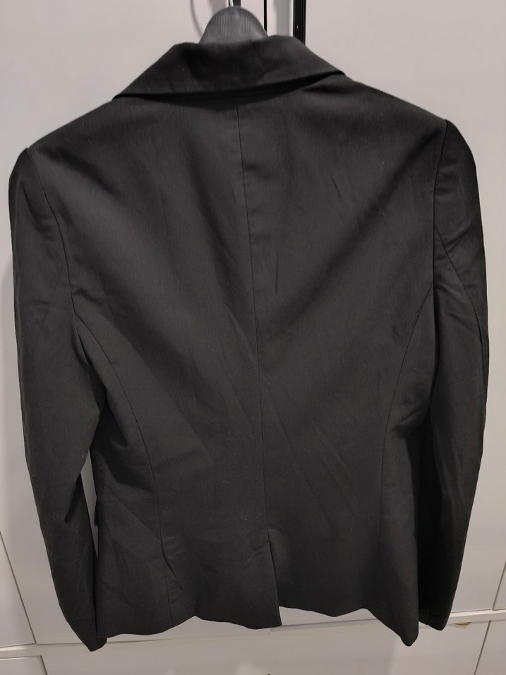 Düğmeli Siyah Kadın Blazer Ceket - Görsel 2