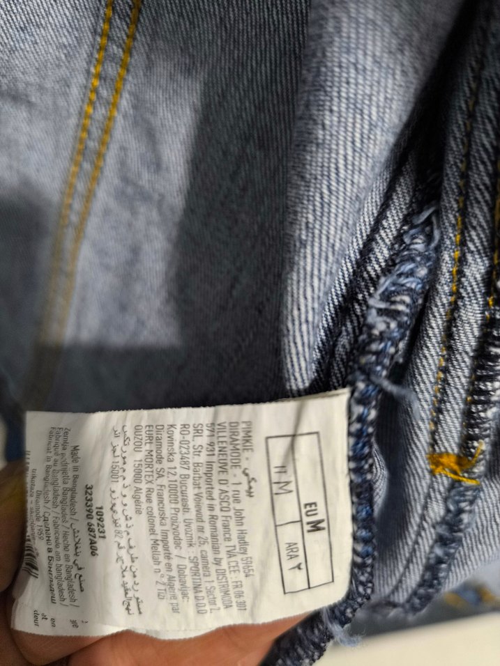 Düğmeli Mavi Denim Kadın Ceket - Görsel 4