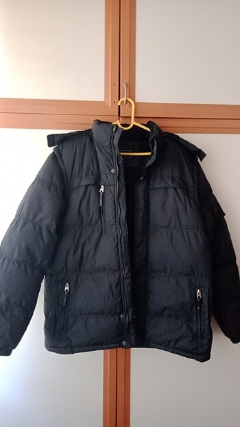 2XL kalın kışlık şişme mont 