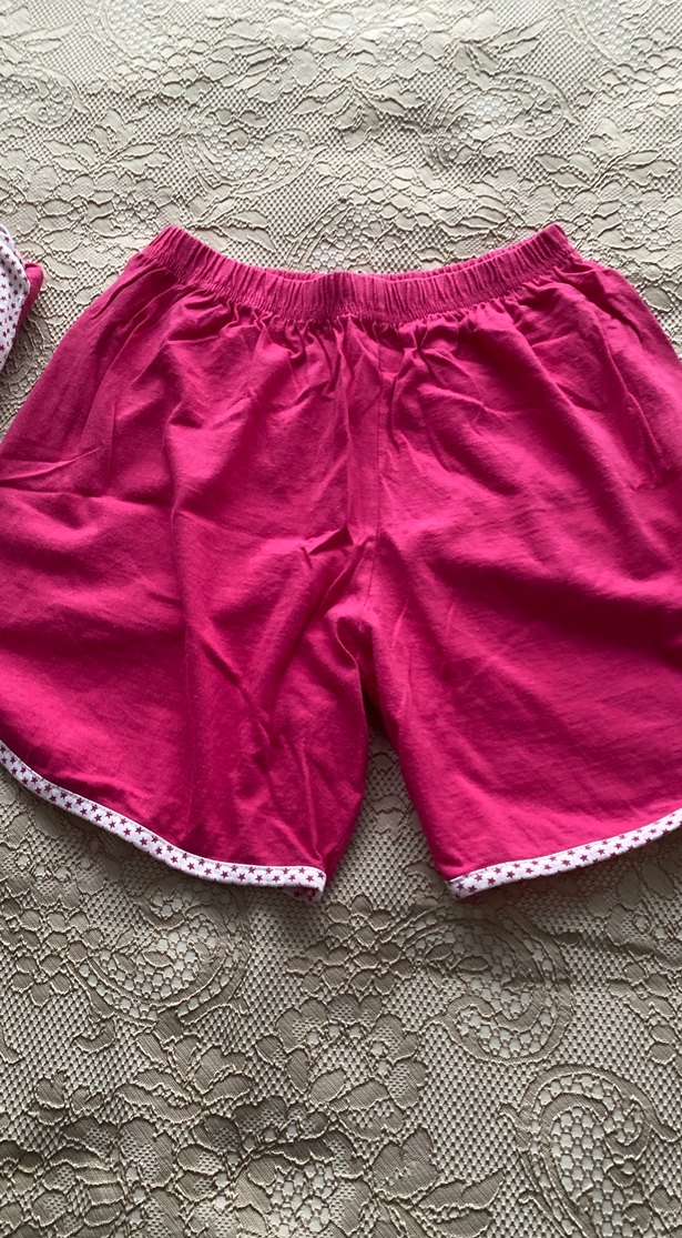 Kadın Pembe Kolsuz Mini Pijama Takımı - Görsel 2