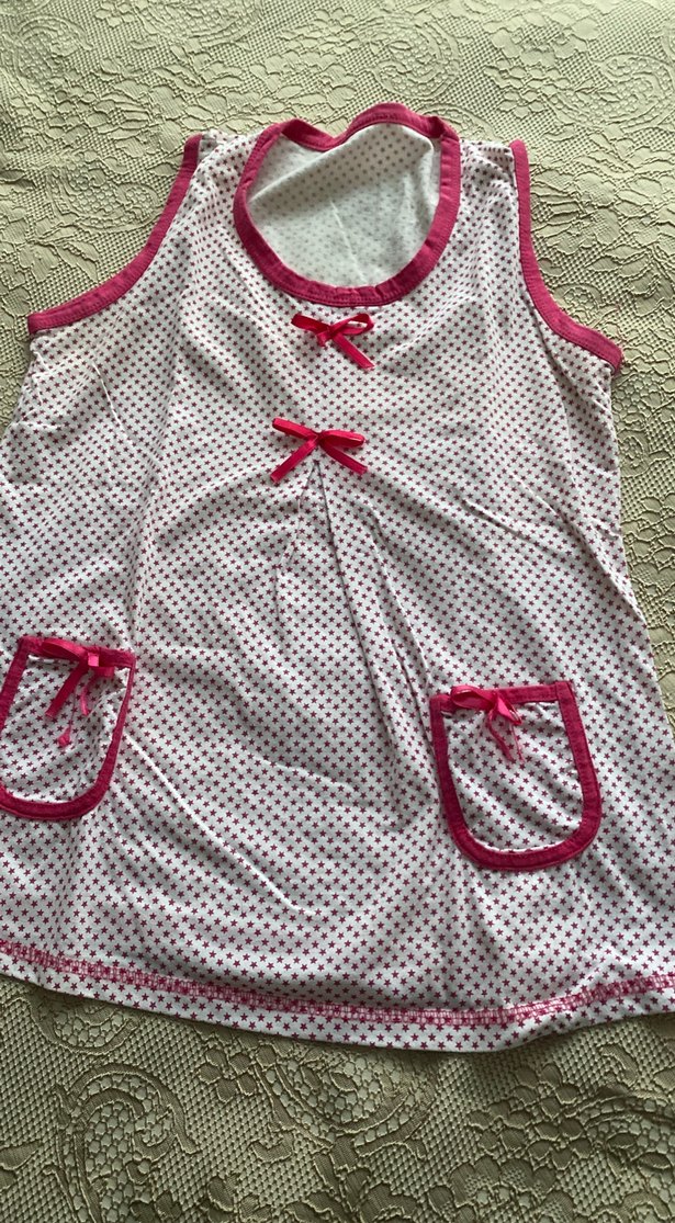 Kadın Pembe Kolsuz Mini Pijama Takımı - Görsel 3