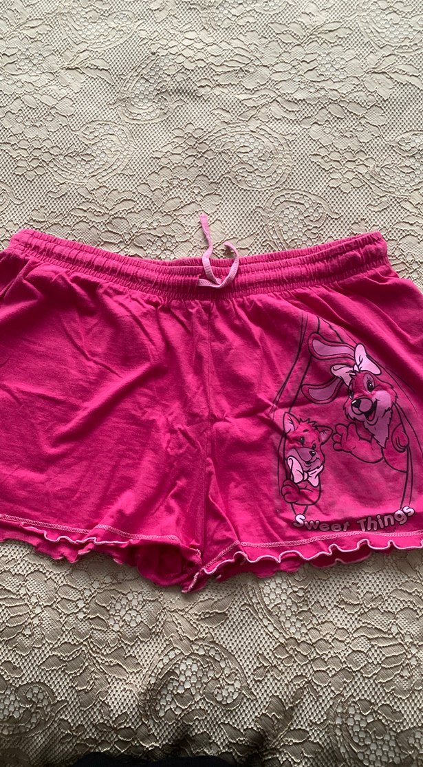 Pembe Baskılı Kısa Kadın Pijama Takımı - Görsel 4