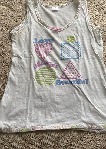 Bohem Tarzı Kısa Kollu Kadın Pijama Takımı - Görsel 3