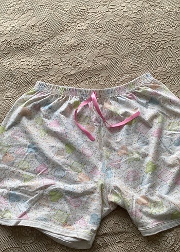 Bohem Tarzı Kısa Kollu Kadın Pijama Takımı - Görsel 4